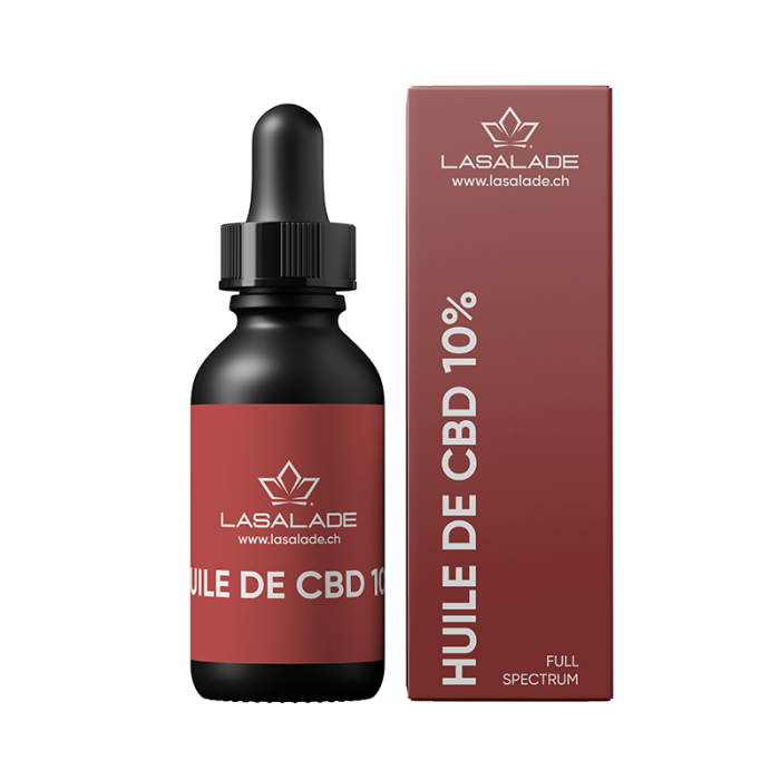 Huile de CBD 10% naturelle, pure & fabriquée en Suisse
