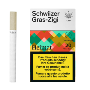 Sigarette CBD Svizzere Senza Tabacco – Schwiizer Gras-Zigi 20 pz