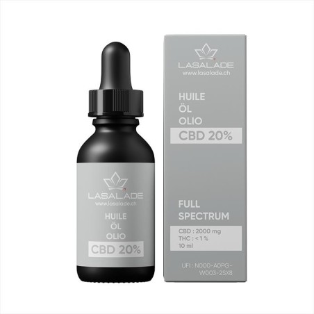 Olio di CBD 20% Biologico | Spettro Completo | Vendita Online Lasalade