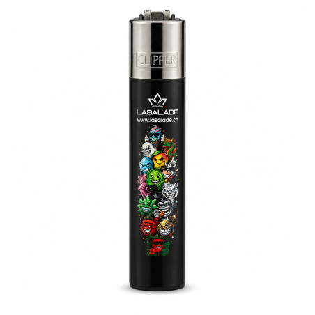 Briquet Clipper La Salade CBD - Design exclusif
