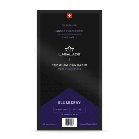 Canna pre-laminati CBD | BlueBerry Indoor | Lasalade CBD