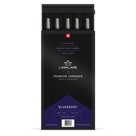 Vorgerollte CBD-Joints | BlueBerry Indoor | Lasalade CBD