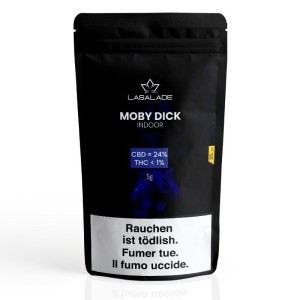 Fleurs de cannabis CBD Indoor - Moby Dick 5g - Livraison Gratuite