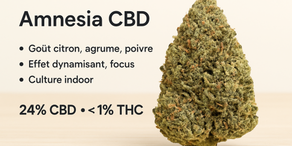 Amnesia CBD : Une fleur culte aux arômes puissants et à l’effet énergisant